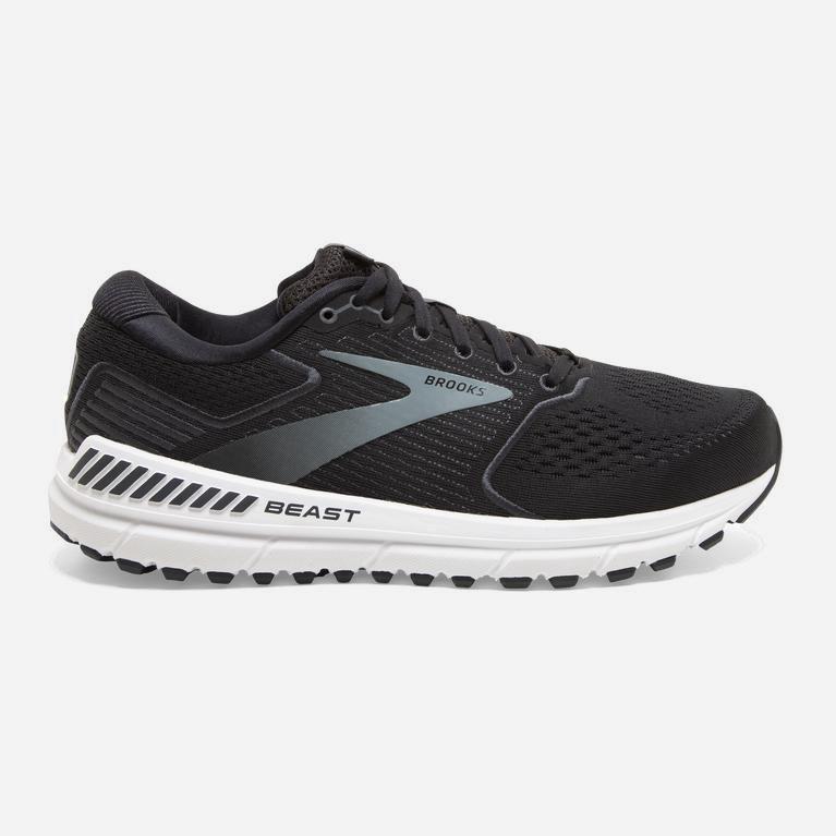 Brooks Men's Beast '20 Road Running Shoes Singapore - Black/Ebony/Grey/Charcoal (24837-MBPH)